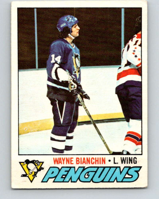 1977-78 O-Pee-Chee #188 Wayne Bianchin  RC Rookie Penguins  V14248