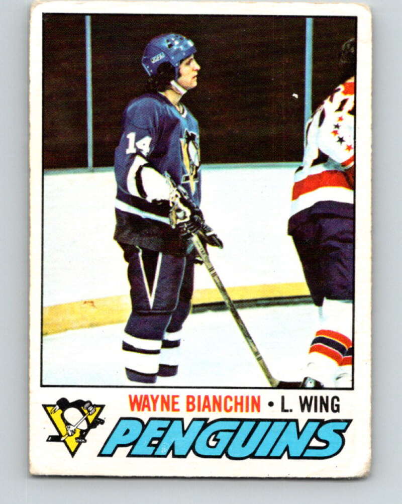 1977-78 O-Pee-Chee #188 Wayne Bianchin  RC Rookie Penguins  V14250