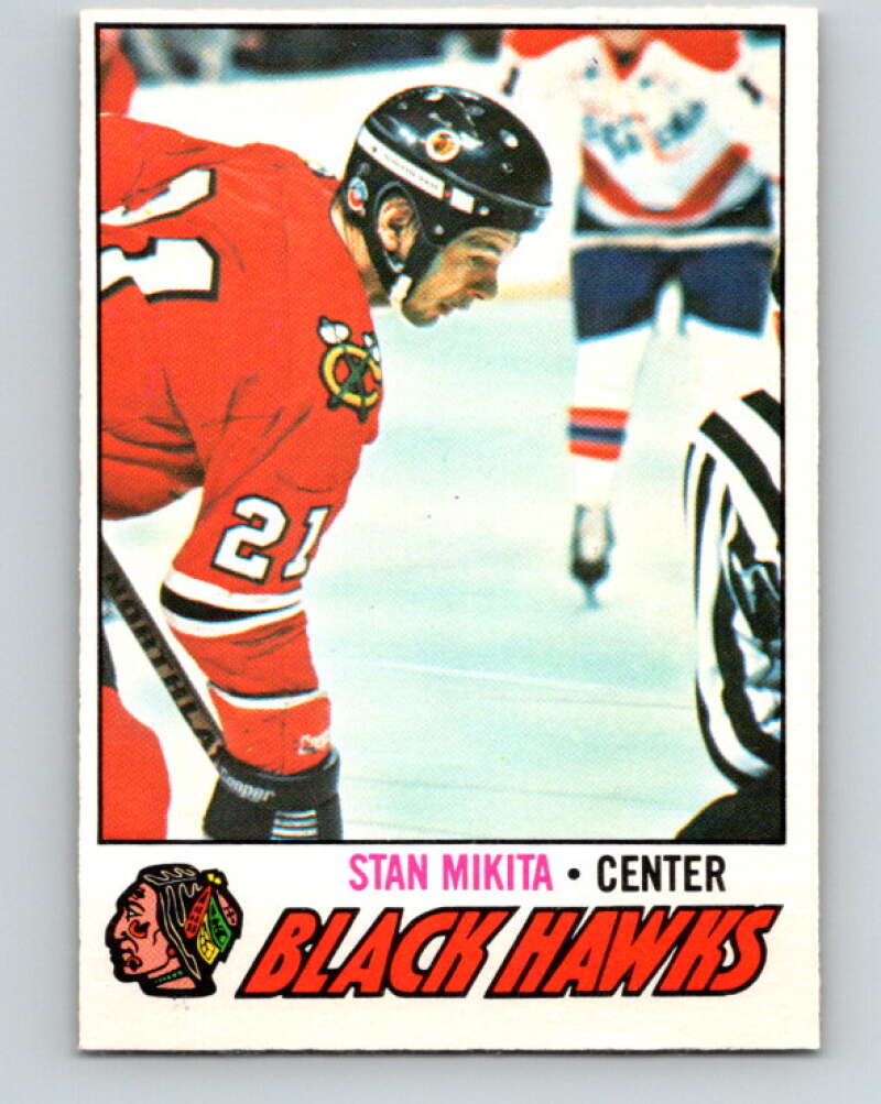 1977-78 O-Pee-Chee #195 Stan Mikita  Chicago Blackhawks  V14304