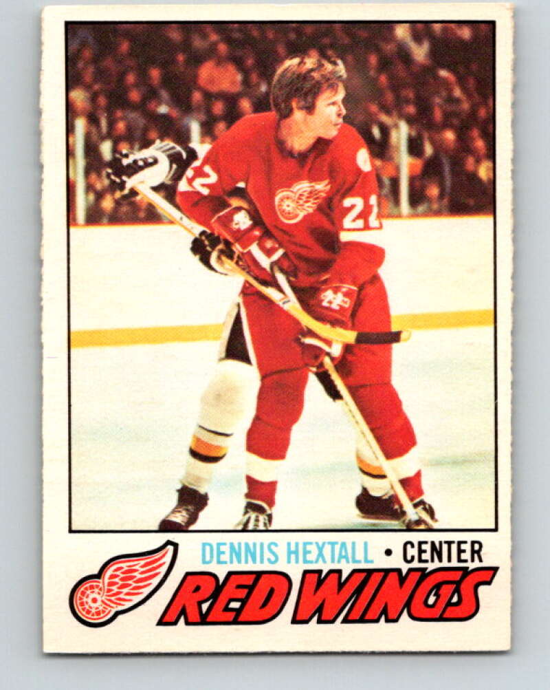 1977-78 O-Pee-Chee #197 Dennis Hextall  Detroit Red Wings  V14321