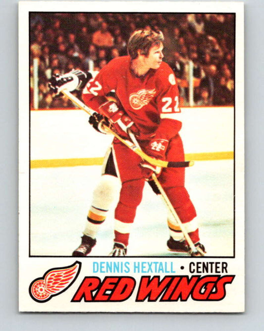 1977-78 O-Pee-Chee #197 Dennis Hextall  Detroit Red Wings  V14323