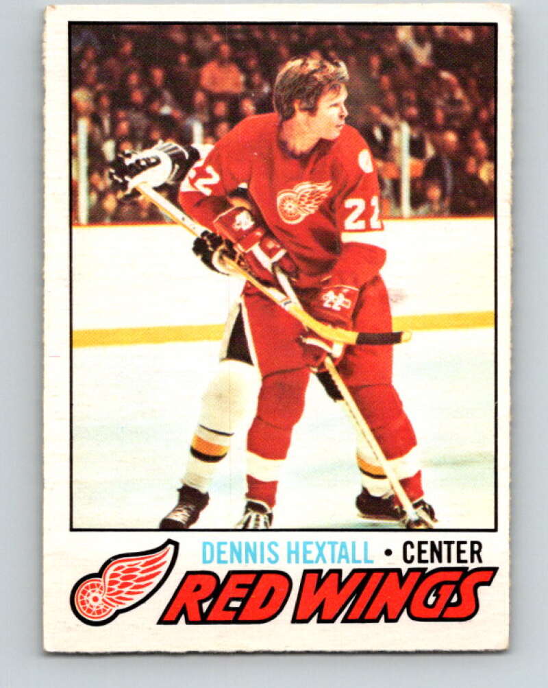 1977-78 O-Pee-Chee #197 Dennis Hextall  Detroit Red Wings  V14324