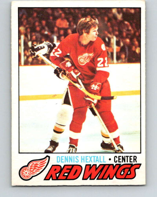 1977-78 O-Pee-Chee #197 Dennis Hextall  Detroit Red Wings  V14327