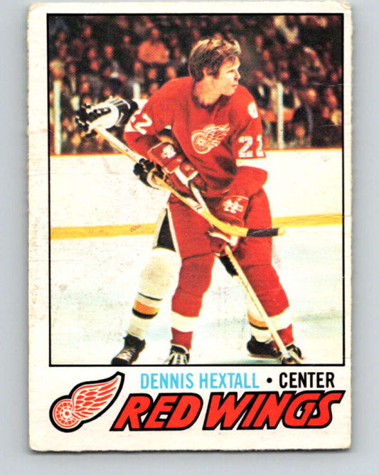 1977-78 O-Pee-Chee #197 Dennis Hextall  Detroit Red Wings  V14329