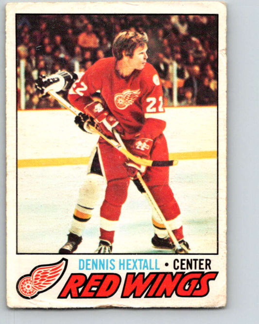 1977-78 O-Pee-Chee #197 Dennis Hextall  Detroit Red Wings  V14330