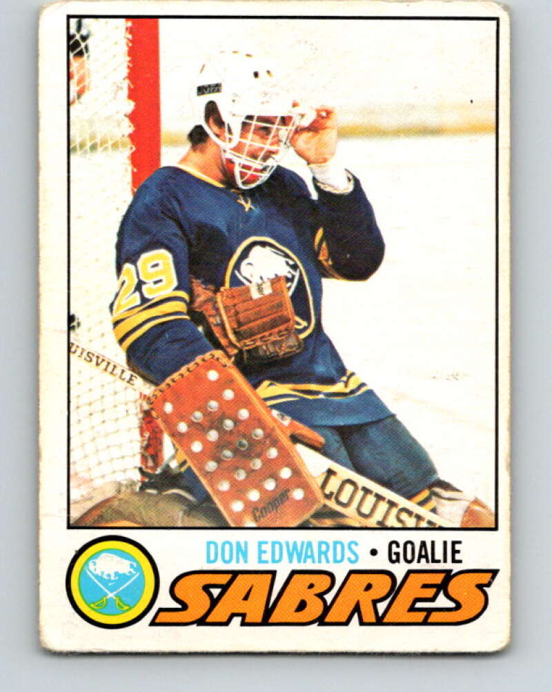 1977-78 O-Pee-Chee #201 Don Edwards  RC Rookie Buffalo Sabres  V14357