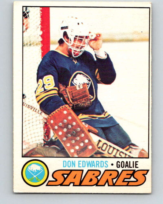 1977-78 O-Pee-Chee #201 Don Edwards  RC Rookie Buffalo Sabres  V14358