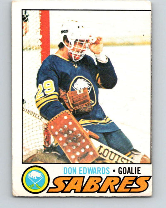 1977-78 O-Pee-Chee #201 Don Edwards  RC Rookie Buffalo Sabres  V14359