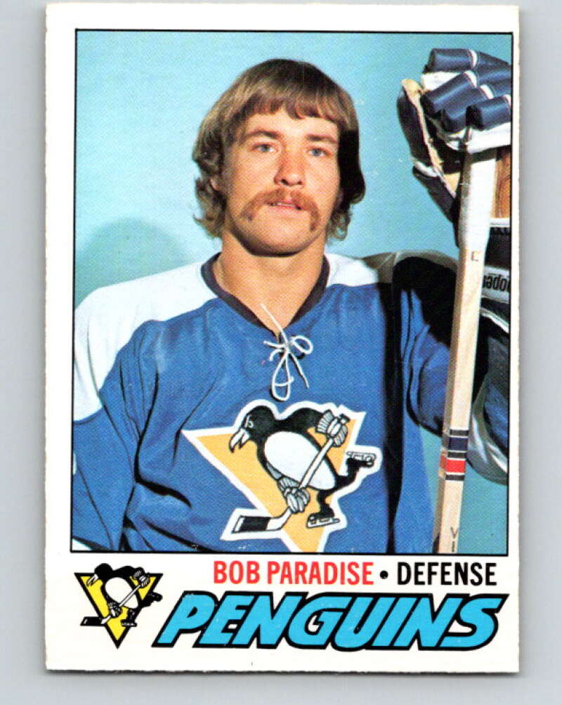 1977-78 O-Pee-Chee #203 Bob Paradise  Pittsburgh Penguins  V14367