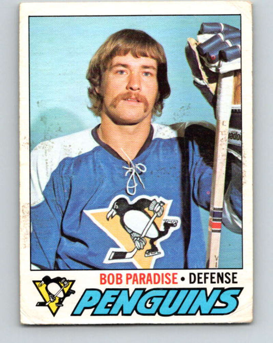 1977-78 O-Pee-Chee #203 Bob Paradise  Pittsburgh Penguins  V14368