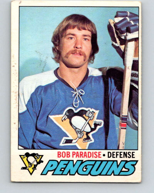 1977-78 O-Pee-Chee #203 Bob Paradise  Pittsburgh Penguins  V14369