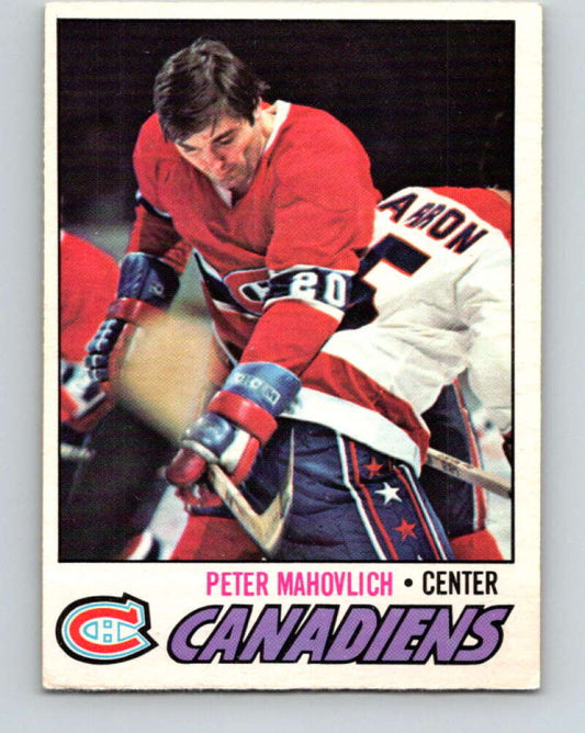 1977-78 O-Pee-Chee #205 Pete Mahovlich  Montreal Canadiens  V14377