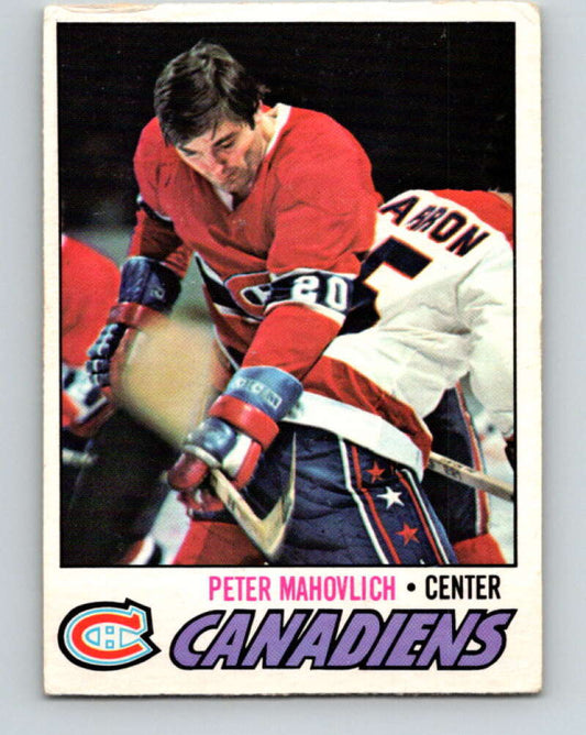 1977-78 O-Pee-Chee #205 Pete Mahovlich  Montreal Canadiens  V14379