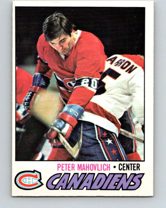 1977-78 O-Pee-Chee #205 Pete Mahovlich  Montreal Canadiens  V14381