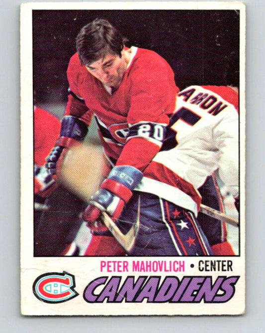 1977-78 O-Pee-Chee #205 Pete Mahovlich  Montreal Canadiens  V14382