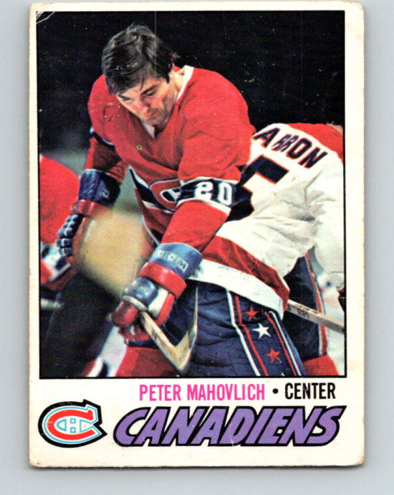 1977-78 O-Pee-Chee #205 Pete Mahovlich  Montreal Canadiens  V14383