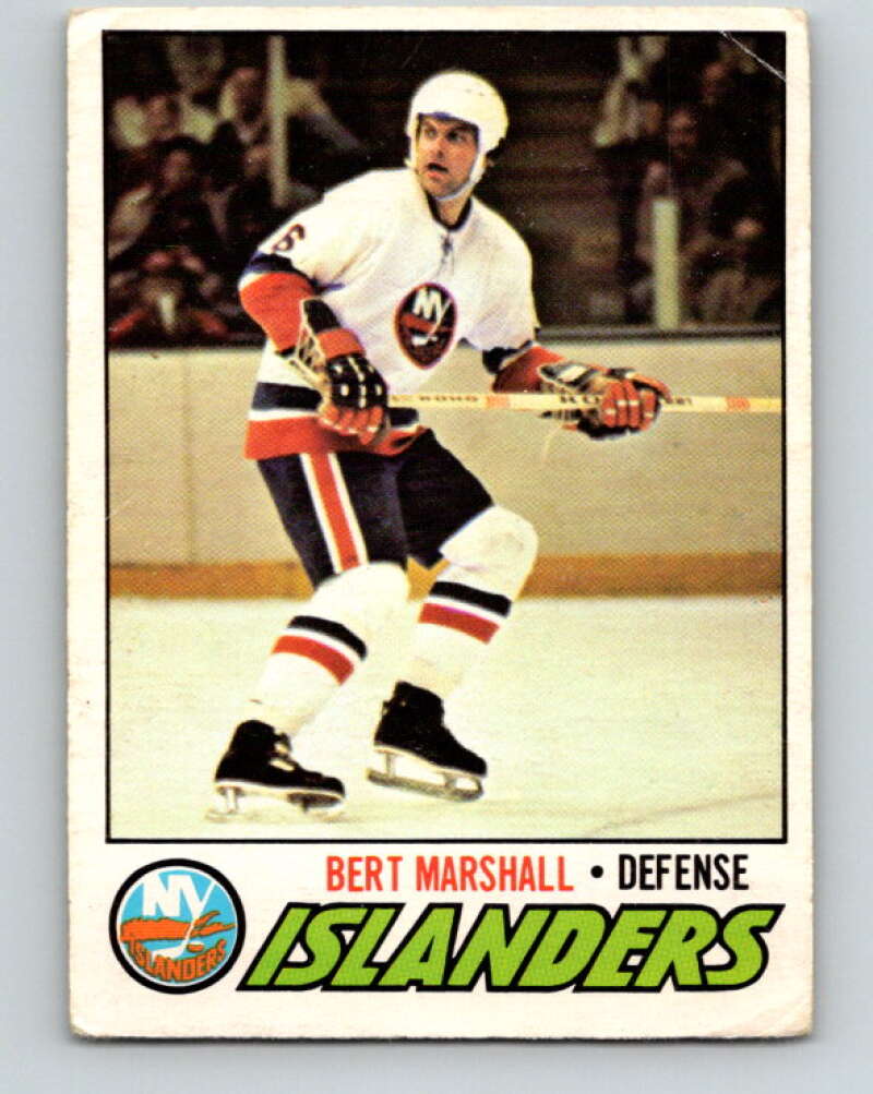 1977-78 O-Pee-Chee #206 Bert Marshall  New York Islanders  V14387