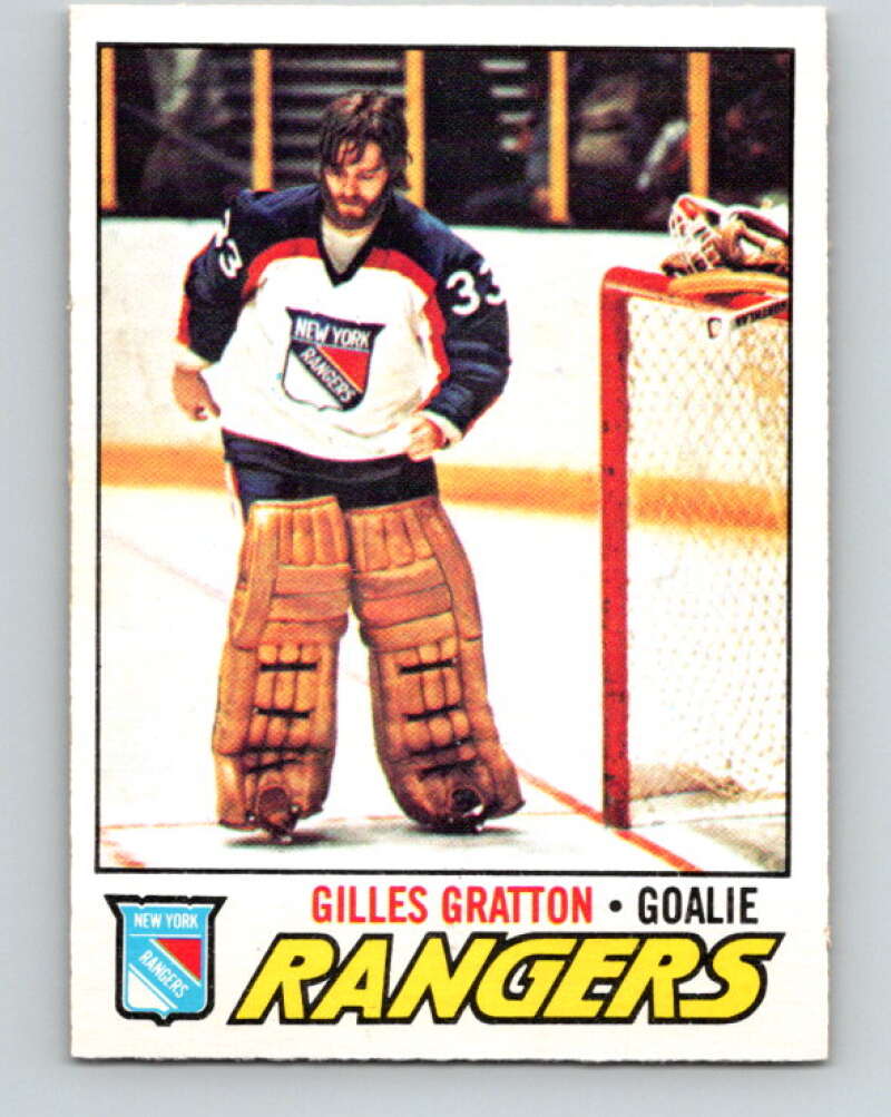 1977-78 O-Pee-Chee #207 Gilles Gratton  New York Rangers  V14390