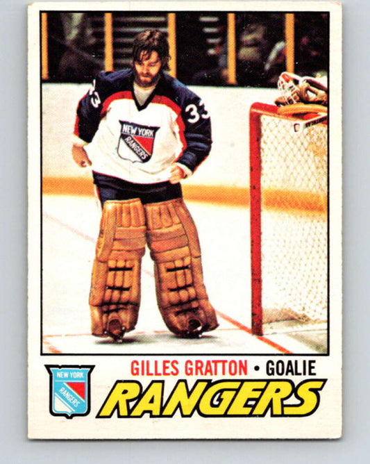 1977-78 O-Pee-Chee #207 Gilles Gratton  New York Rangers  V14391