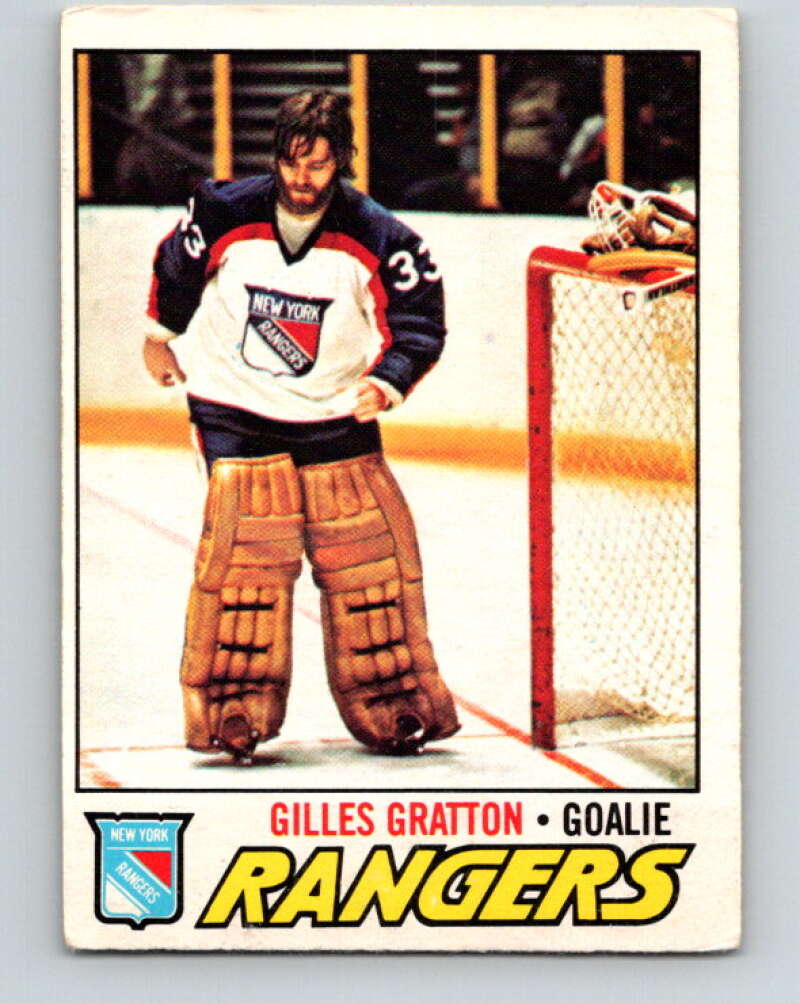 1977-78 O-Pee-Chee #207 Gilles Gratton  New York Rangers  V14394