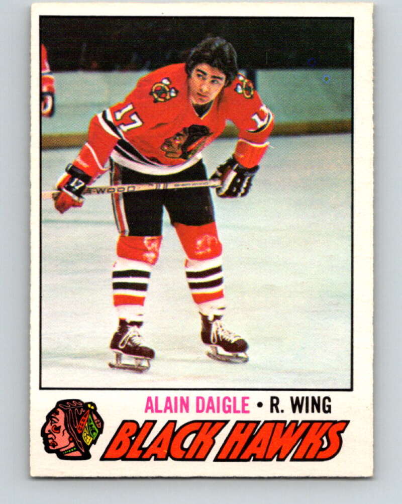 1977-78 O-Pee-Chee #208 Alain Daigle  Chicago Blackhawks  V14398