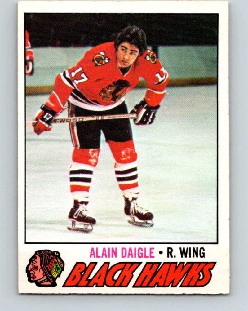 1977-78 O-Pee-Chee #208 Alain Daigle  Chicago Blackhawks  V14399