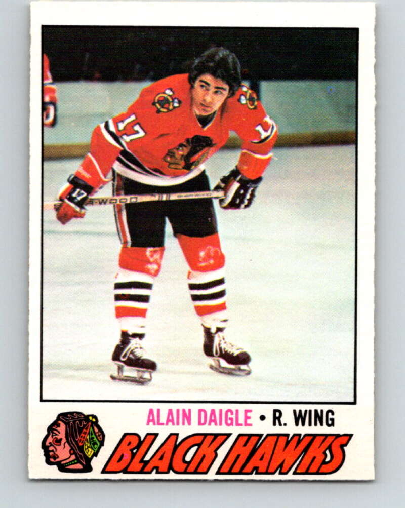 1977-78 O-Pee-Chee #208 Alain Daigle  Chicago Blackhawks  V14400