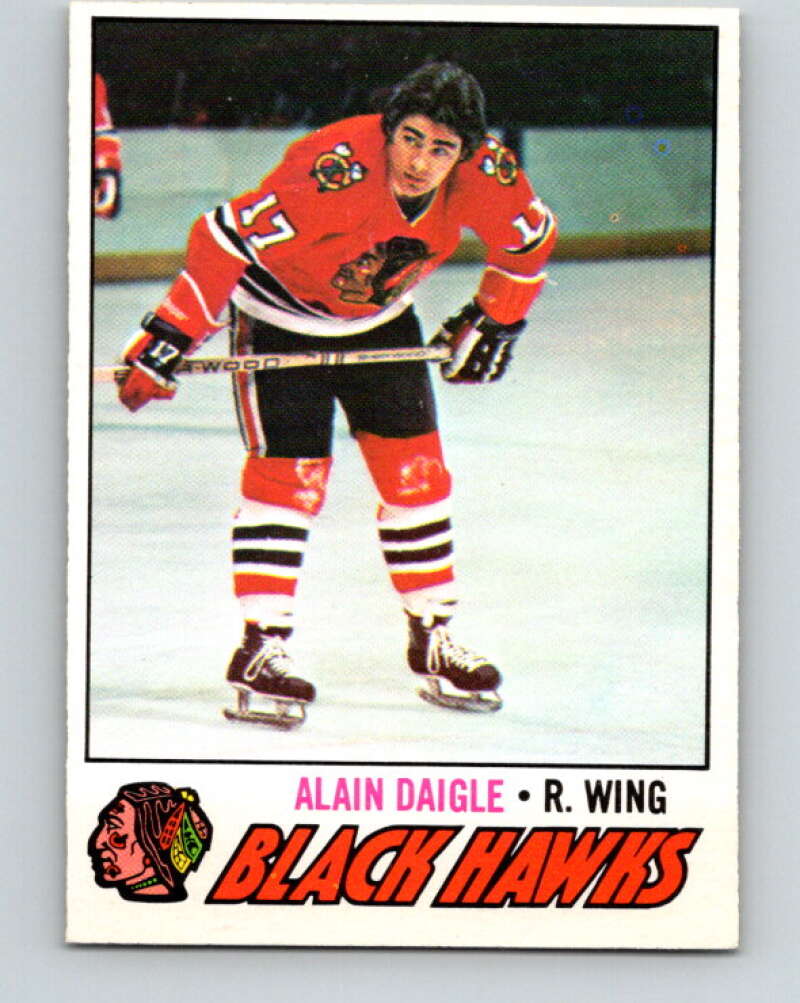 1977-78 O-Pee-Chee #208 Alain Daigle  Chicago Blackhawks  V14401