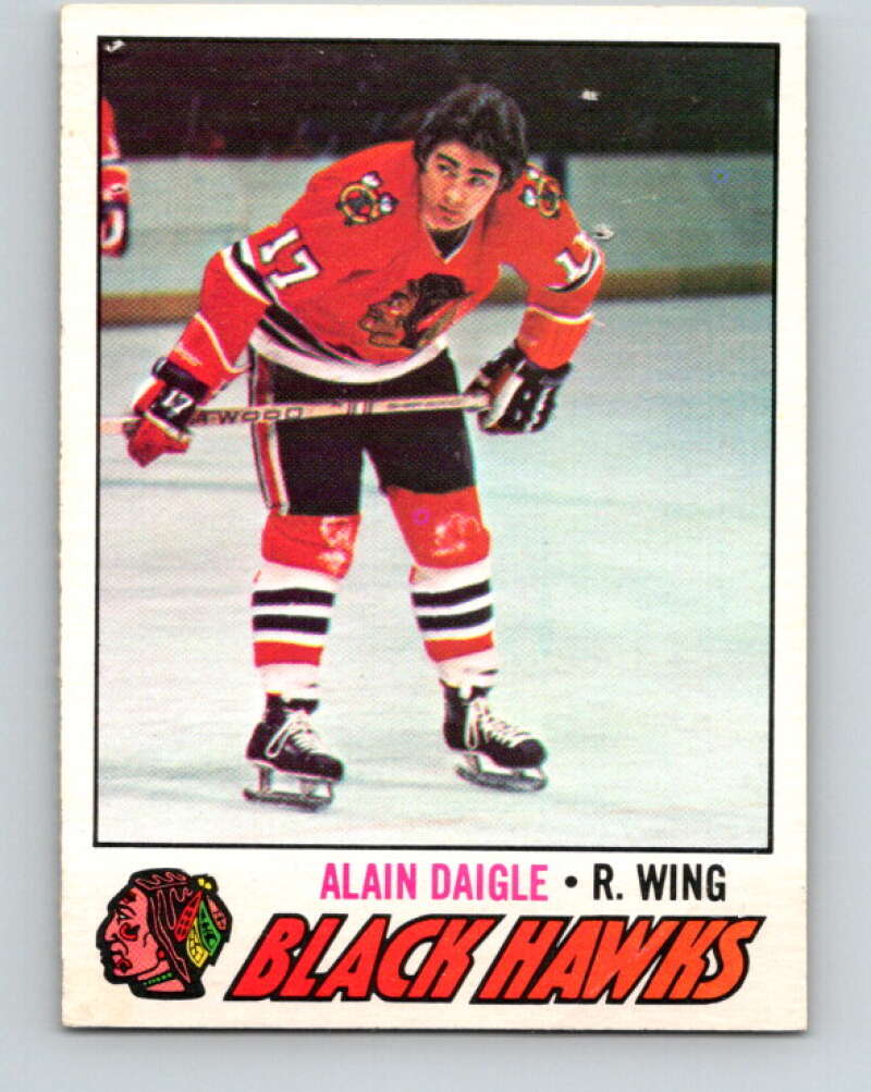 1977-78 O-Pee-Chee #208 Alain Daigle  Chicago Blackhawks  V14402