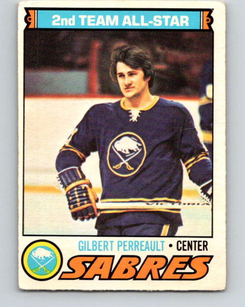 1977-78 O-Pee-Chee #210 Gilbert Perreault AS  Buffalo Sabres  V14419