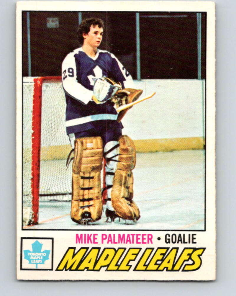 1977-78 O-Pee-Chee #211 Mike Palmateer  RC Rookie Toronto Maple Leafs  V14420