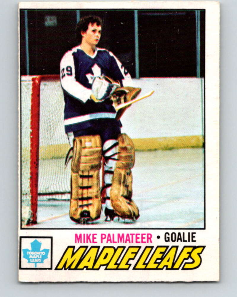 1977-78 O-Pee-Chee #211 Mike Palmateer  RC Rookie Toronto Maple Leafs  V14421