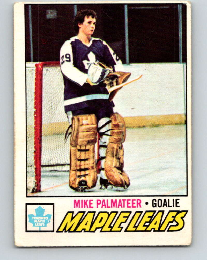 1977-78 O-Pee-Chee #211 Mike Palmateer  RC Rookie Toronto Maple Leafs  V14424