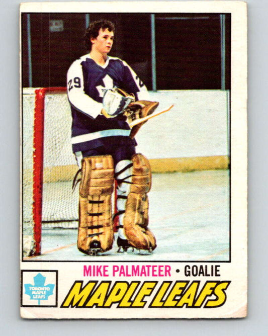 1977-78 O-Pee-Chee #211 Mike Palmateer  RC Rookie Toronto Maple Leafs  V14425