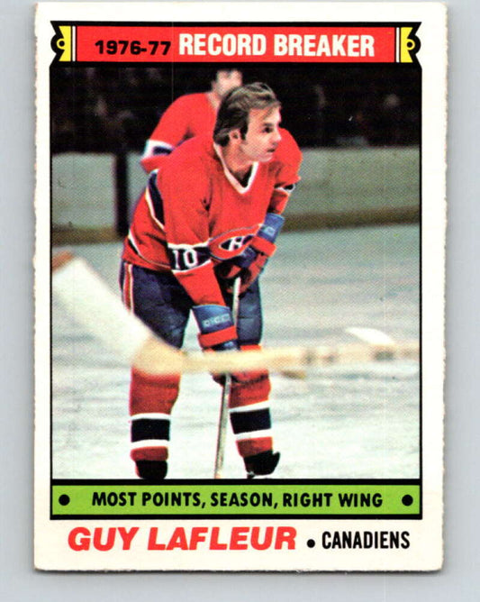 1977-78 O-Pee-Chee #214 Guy Lafleur RB  Montreal Canadiens  V14442