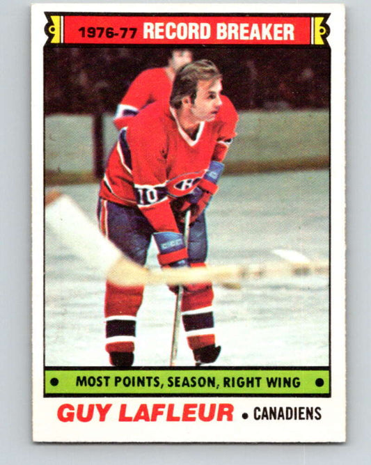 1977-78 O-Pee-Chee #214 Guy Lafleur RB  Montreal Canadiens  V14443