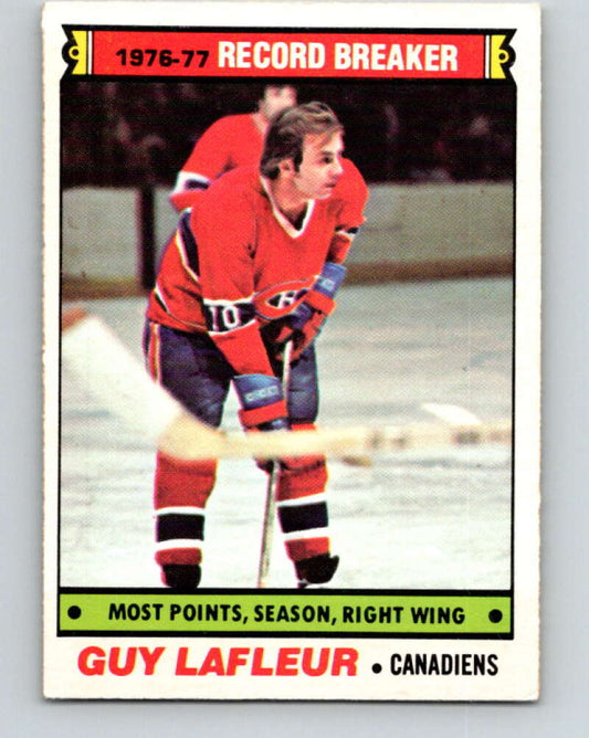 1977-78 O-Pee-Chee #214 Guy Lafleur RB  Montreal Canadiens  V14444