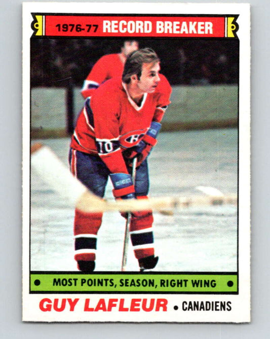 1977-78 O-Pee-Chee #214 Guy Lafleur RB  Montreal Canadiens  V14445