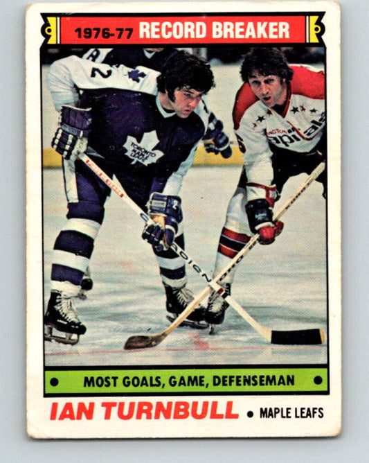 1977-78 O-Pee-Chee #215 Ian Turnbull RB  Toronto Maple Leafs  V14454