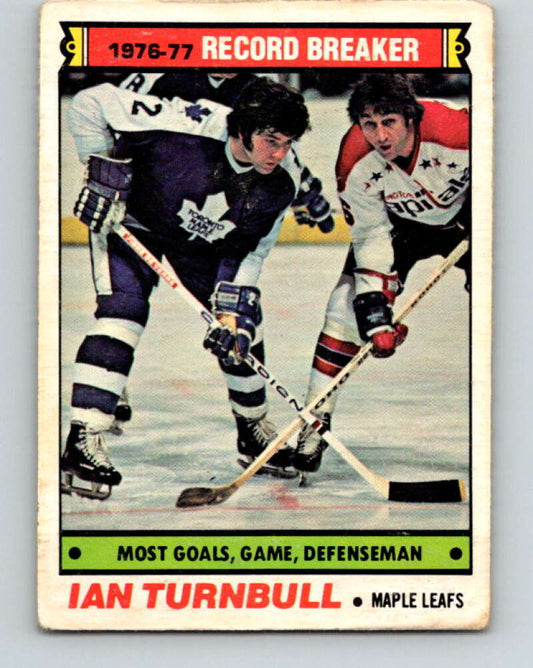 1977-78 O-Pee-Chee #215 Ian Turnbull RB  Toronto Maple Leafs  V14455