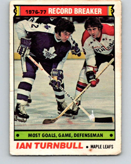 1977-78 O-Pee-Chee #215 Ian Turnbull RB  Toronto Maple Leafs  V14458