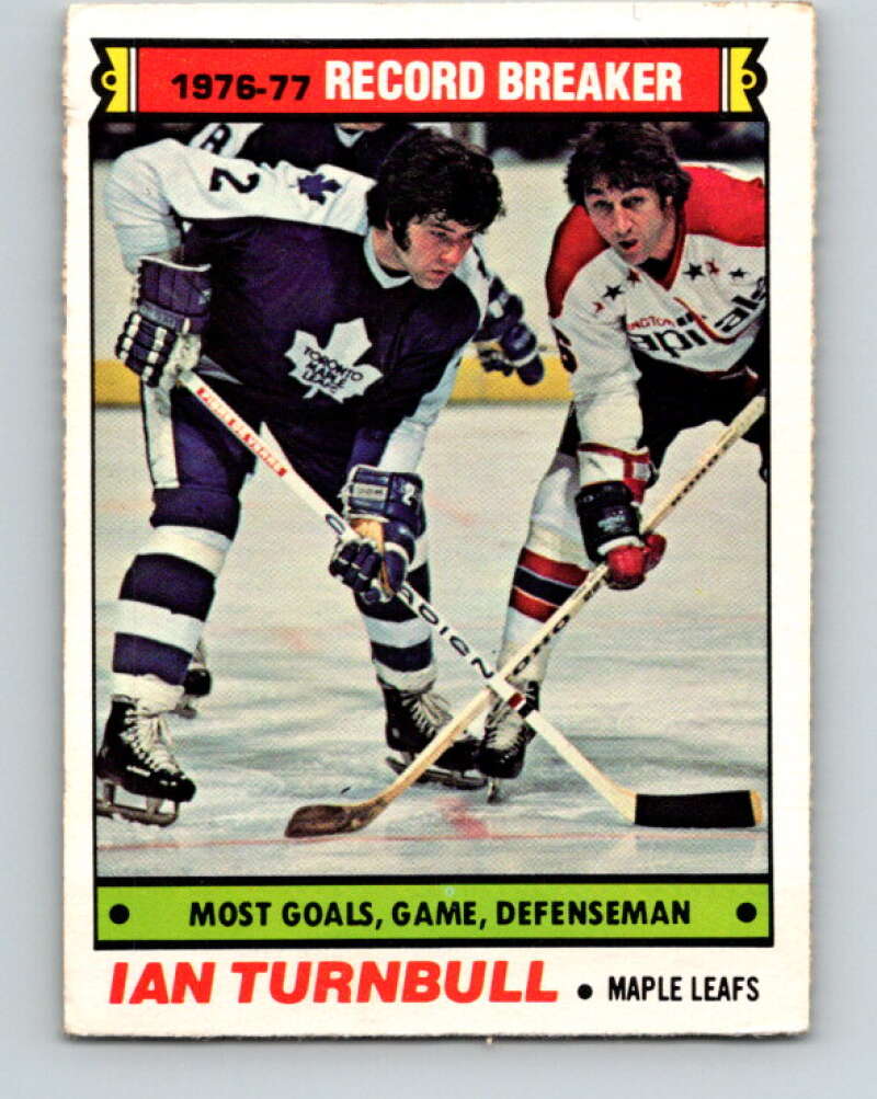 1977-78 O-Pee-Chee #215 Ian Turnbull RB  Toronto Maple Leafs  V14459