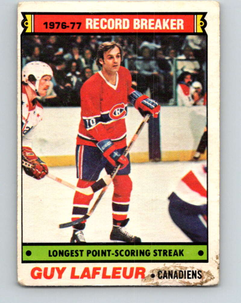 1977-78 O-Pee-Chee #216 Guy Lafleur RB  Montreal Canadiens  V14463