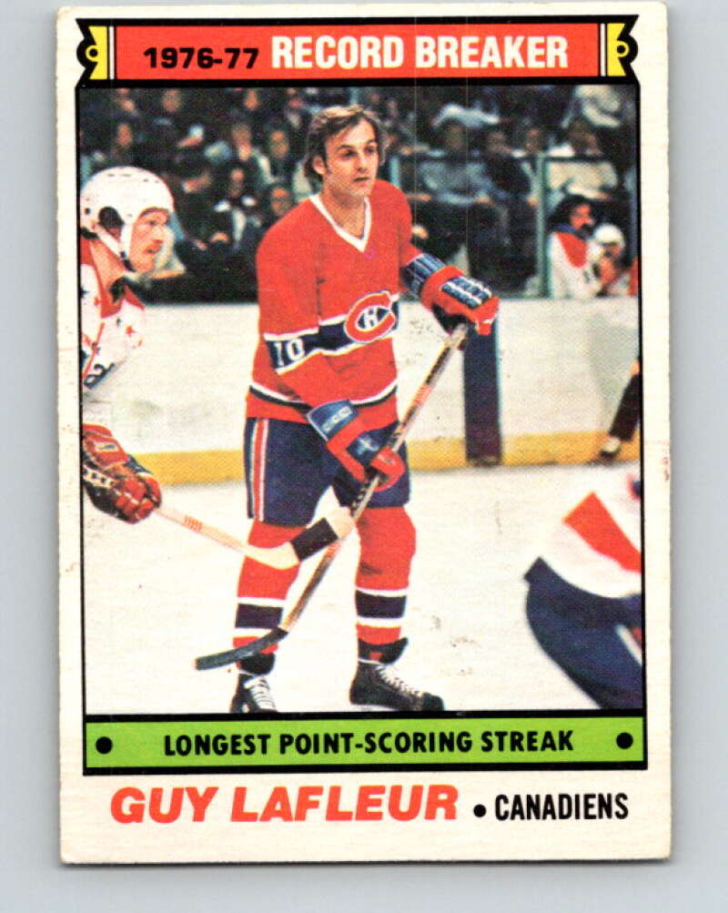 1977-78 O-Pee-Chee #216 Guy Lafleur RB  Montreal Canadiens  V14464