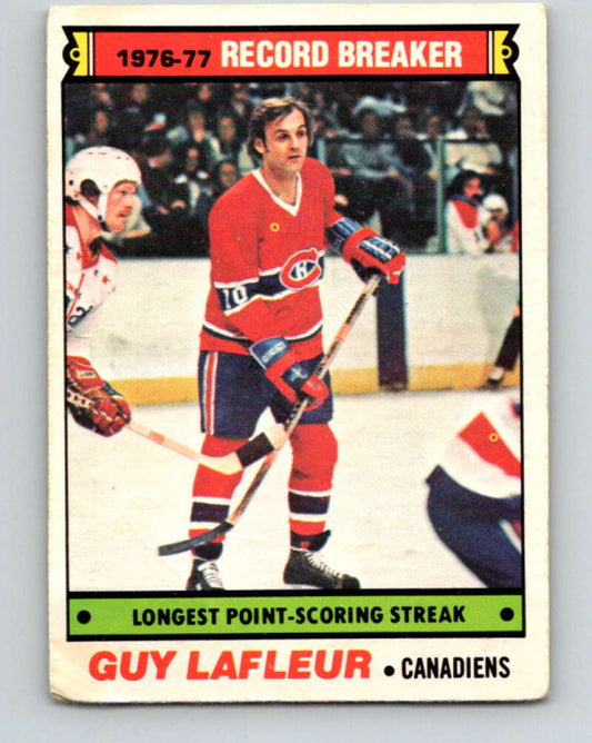 1977-78 O-Pee-Chee #216 Guy Lafleur RB  Montreal Canadiens  V14465