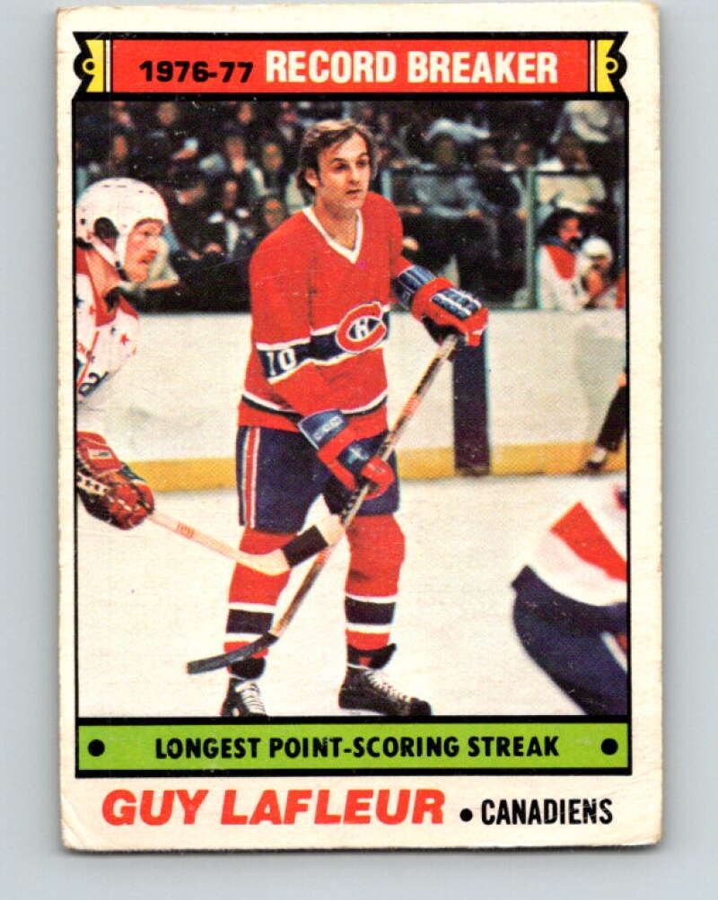 1977-78 O-Pee-Chee #216 Guy Lafleur RB  Montreal Canadiens  V14466