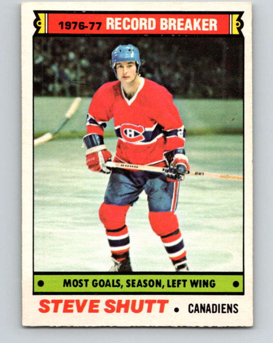 1977-78 O-Pee-Chee #217 Steve Shutt RB  Montreal Canadiens  V14467