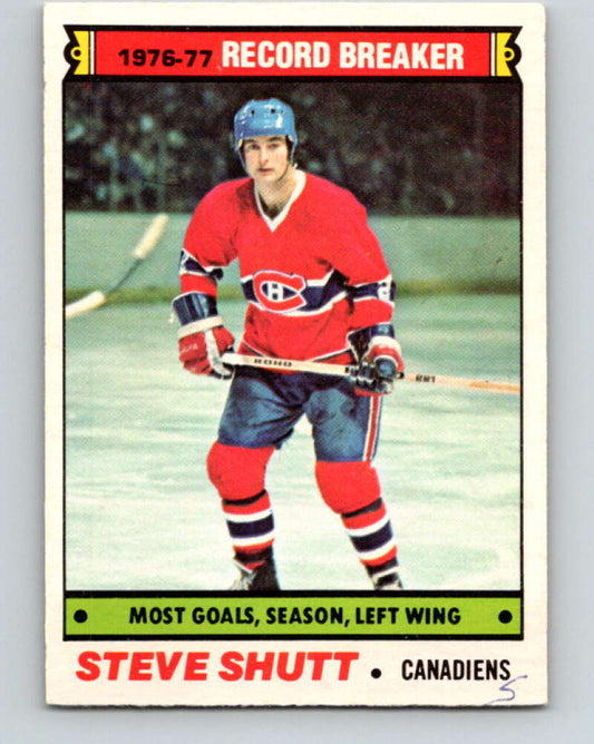 1977-78 O-Pee-Chee #217 Steve Shutt RB  Montreal Canadiens  V14469