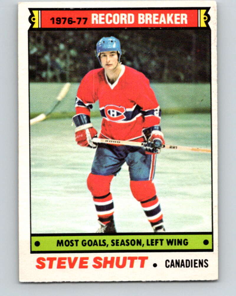 1977-78 O-Pee-Chee #217 Steve Shutt RB  Montreal Canadiens  V14471