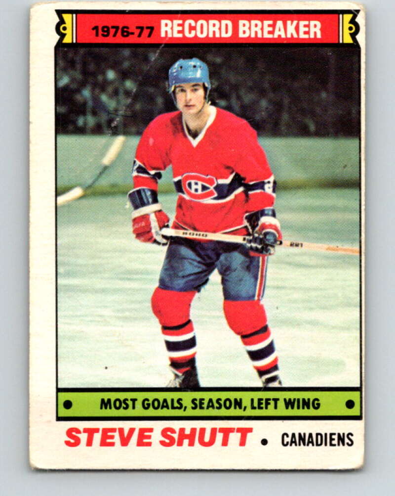 1977-78 O-Pee-Chee #217 Steve Shutt RB  Montreal Canadiens  V14472